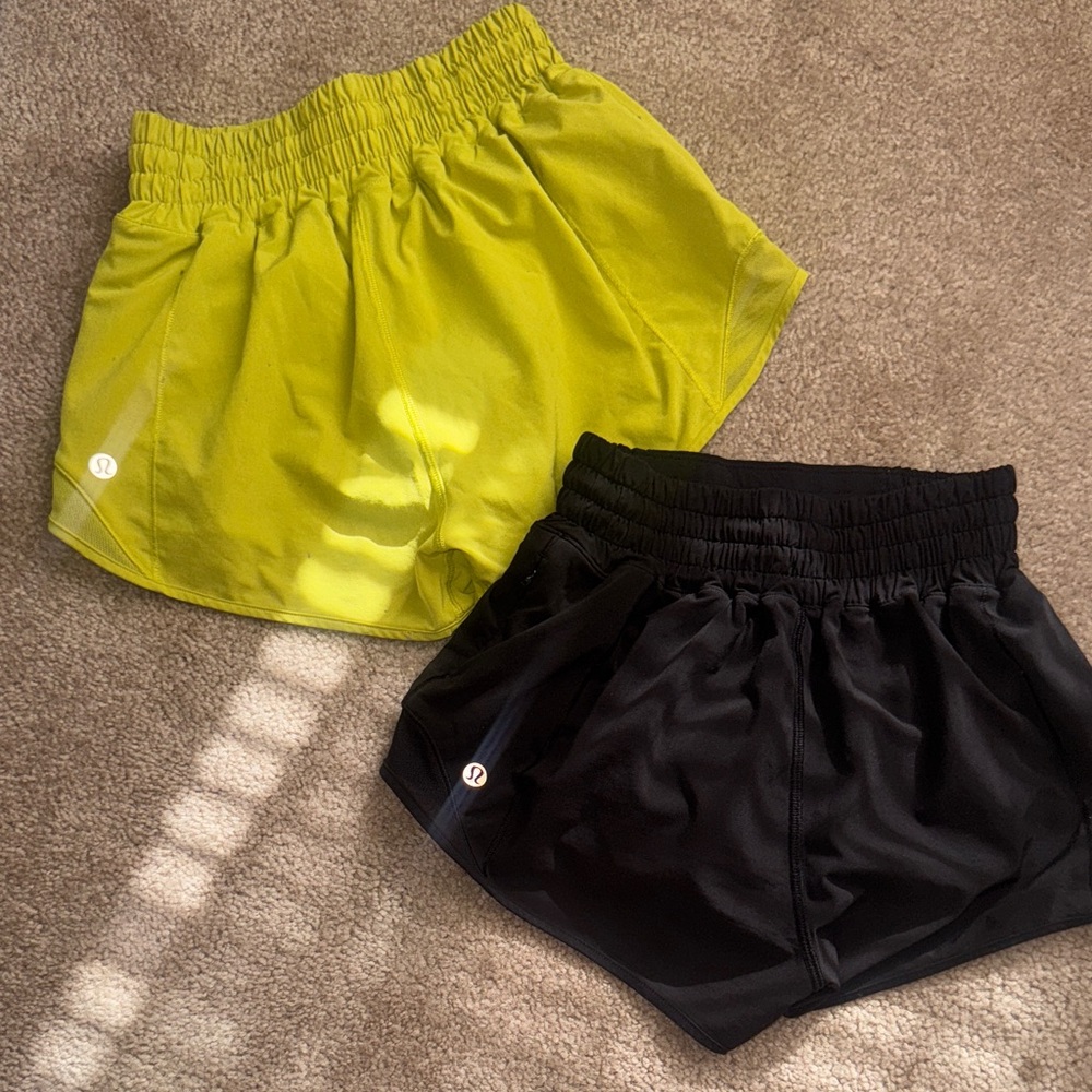 lululemon athletica Women's Shorts - Yellow and Black